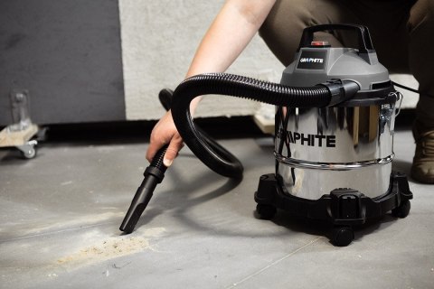 GRAPHITE ODKURZACZ PRZEWYSŁOWY WARSZTATOWY SUCHO MOKRO 800W 12L + AKCESORIA