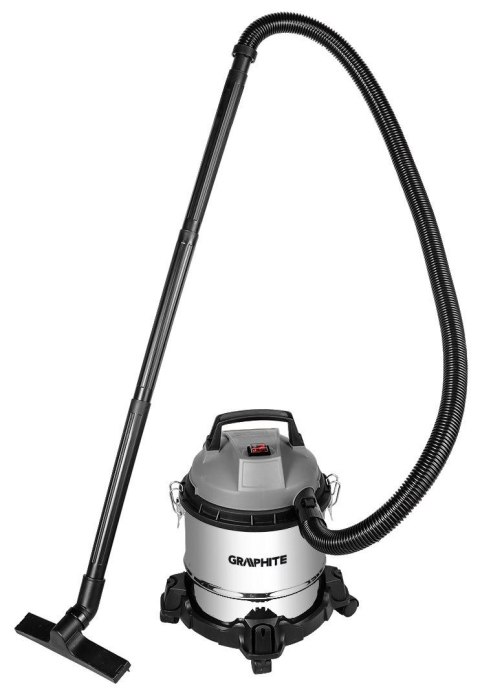 GRAPHITE ODKURZACZ PRZEWYSŁOWY WARSZTATOWY SUCHO MOKRO 800W 12L + AKCESORIA