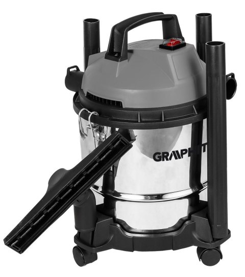 GRAPHITE ODKURZACZ PRZEWYSŁOWY WARSZTATOWY SUCHO MOKRO 800W 12L + AKCESORIA