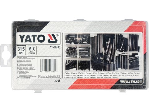 Kołki sprężyste 315 szt. Mix rozmiarów YT-06785