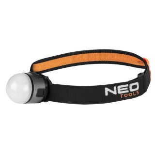 Lampa latarka czołowa biwakowa namiotowa czołówka LED 250+200lm NEO TOOLS 99-123