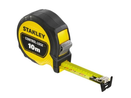 Miara taśma zwijana miernicza Control lock 10 m miarka zwijak metrówka STANLEY STHT37233