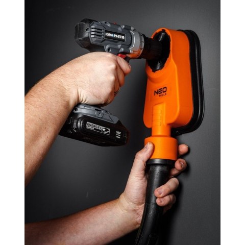 Odciąg pyłu do odkurzacza wiertarki odpylacz do wierteł 70mm NEO Tools 04-740 Odciąg pyłu do odkurzacza wiertarki odpylacz do wierteł 70mm NEO Tools 04-740