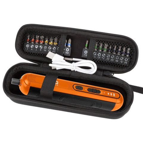 NEO TOOLS Wkrętak Akumulatorowy Śrubokręt 4V, USB-C + Zestaw Bitów Etui NEO TOOLS Wkrętak Akumulatorowy Śrubokręt 4V, USB-C + Zestaw Bitów Etui
