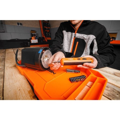 NEO TOOLS Wkrętak Akumulatorowy Śrubokręt 4V, USB-C + Zestaw Bitów Etui NEO TOOLS Wkrętak Akumulatorowy Śrubokręt 4V, USB-C + Zestaw Bitów Etui