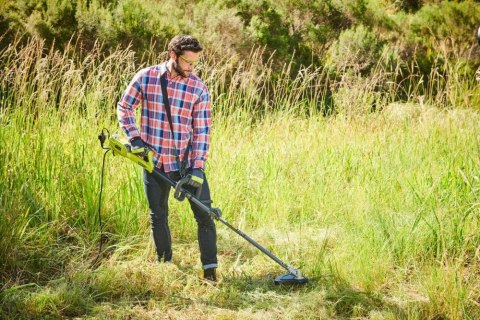 PODKASZARKA KOSA ELEKTRYCZNA 1200W 38cm KOSIARKA DO TRAWY RYOBI RBC1226I