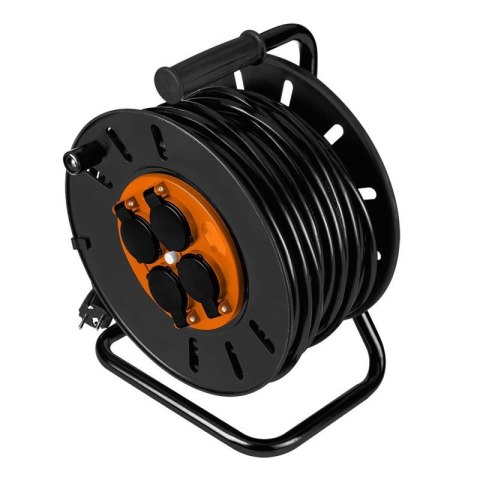 PRZEDŁUŻACZ BĘBNOWY 40M 3x2.5mm2 IP44 E/F DO 3600W 4 GNIAZDA NEO TOOLS