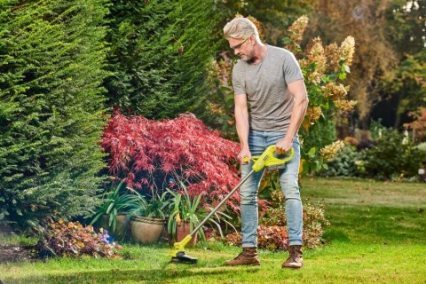 RYOBI AKUMULATOROWA PODKASZARKA KOSA 23cm WYKASZARKA RY18LT23A-120+2Ah ONE+ RYOBI AKUMULATOROWA PODKASZARKA KOSA 23cm WYKASZARKA RY18LT23A-120+2Ah ONE+