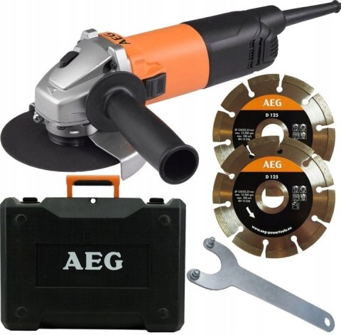 Szlifierka kątowa AEG WS 8-125SK 800W 125mm + 2 TARCZE DO BETONU