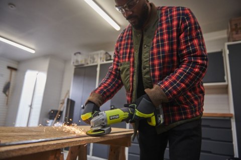 Szlifierka kątowa akumulatorowa 115mm 18V cięcie szlifowanie Ryobi (R18AG-140S)