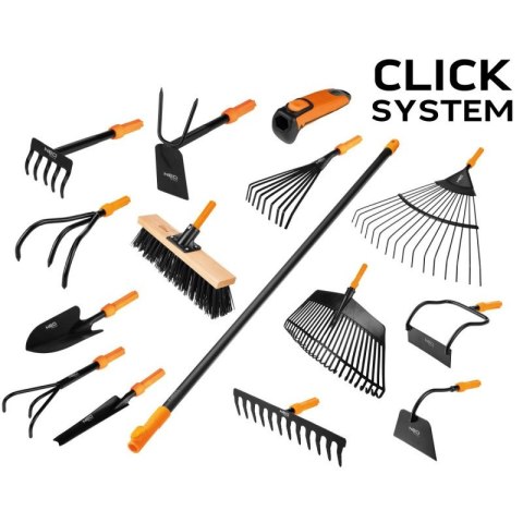 Trzonek uchwyt krótki Click System do narzędzi ogrodowych tworzywo sztuczne NEO TOOLS 95-052 Trzonek uchwyt krótki Click System do narzędzi ogrodowych tworzywo sztuczne NEO TOOLS 95-052