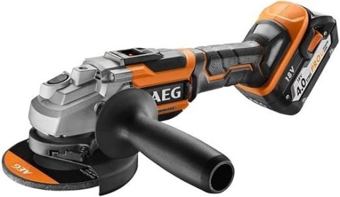 ZESTAW AEG Wiertarka udarowa 18V Wkrętarka Szlifierka 125mm Skszynka 2x 4ah