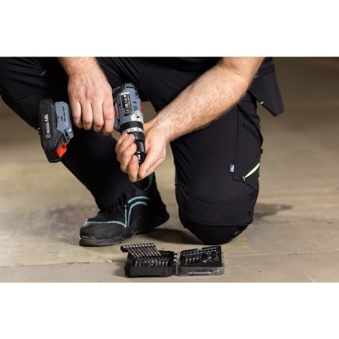 Zestaw Wierteł i Bitów nasadek 50 elementów do Drewna Betonu GRAPHITE 56H613