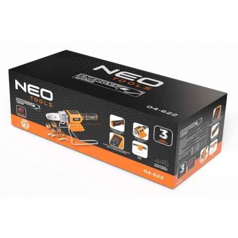Zgrzewarka do zgrzewania rur Energy+ 18V, bez akumulatora, NEO Tools 04-622 Zgrzewarka do zgrzewania rur Energy+ 18V, bez akumulatora, NEO Tools 04-622