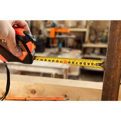 MIARA ZWIJANA STALOWA 7,5 M X 25 MM, AUTO BLOKADA, PRZYCISK STOP, MAGNES 67-234 NEO TOOLS MIARA ZWIJANA STALOWA 7,5 M X 25 MM, AUTO BLOKADA, PRZYCISK STOP, MAGNES 67-234 NEO TOOLS