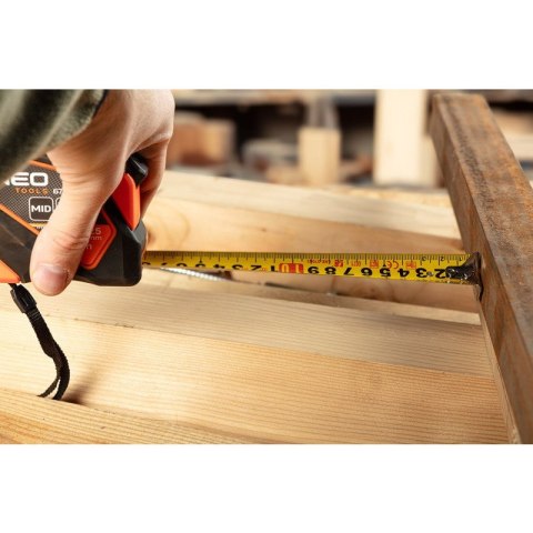 MIARA ZWIJANA STALOWA 7,5 M X 25 MM, AUTO BLOKADA, PRZYCISK STOP, MAGNES 67-234 NEO TOOLS MIARA ZWIJANA STALOWA 7,5 M X 25 MM, AUTO BLOKADA, PRZYCISK STOP, MAGNES 67-234 NEO TOOLS