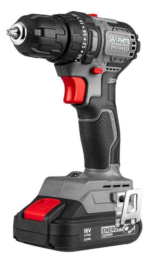 58GE139 WIERTARKO-WKRĘTARKA BEZSZCZOTKOWA 18V, UCHWYT 10MM, COMPACT, ENERGY+, BEZ AKUMULATORA GRAPHITE 58GE139 WIERTARKO-WKRĘTARKA BEZSZCZOTKOWA 18V, UCHWYT 10MM, COMPACT, ENERGY+, BEZ AKUMULATORA GRAPHITE