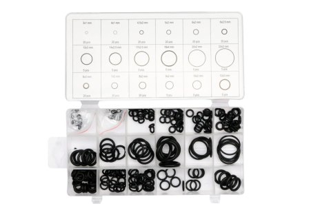 YATO ZESTAW O-RINGÓW GUMOWYCH 225 SZTUK