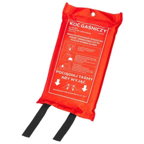KOC GAŚNICZY Z WŁÓKNA SZKLANEGO SPAWALNICZY BHP 1,2X1, 8 M 97-674 NEO TOOLS KOC GAŚNICZY Z WŁÓKNA SZKLANEGO SPAWALNICZY BHP 1,2X1, 8 M 97-674 NEO TOOLS