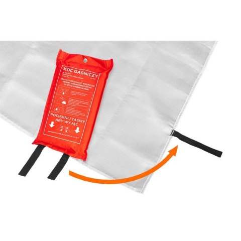 KOC GAŚNICZY Z WŁÓKNA SZKLANEGO SPAWALNICZY BHP 1,2X1, 8 M 97-674 NEO TOOLS KOC GAŚNICZY Z WŁÓKNA SZKLANEGO SPAWALNICZY BHP 1,2X1, 8 M 97-674 NEO TOOLS