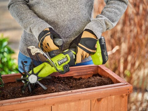 Kultywator akumulatorowy Ryobi RY18HCA-0 Kultywator Ręczny METALOWE OSTRZA18V 3 Poziomy Kultywator akumulatorowy Ryobi RY18HCA-0 Kultywator Ręczny METALOWE OSTRZA18V 3 Poziomy