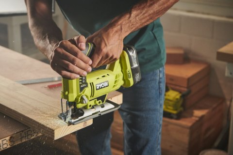 WYRZYNARKA AKUMULATOROWA MOCNA ZMIENNA REGULACJA OŚWIETLENIE LED RYOBI R18JS-0