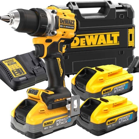 DCD800H2T-QW 18V XR Bezszczotkowa wiertarko-wkrętarka - 2 X POWERSTACK 5AH DEWALT DCD800H2T-QW 18V XR Bezszczotkowa wiertarko-wkrętarka - 2 X POWERSTACK 5AH DEWALT