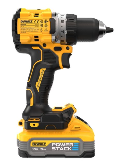 DCD800H2T-QW 18V XR Bezszczotkowa wiertarko-wkrętarka - 2 X POWERSTACK 5AH DEWALT DCD800H2T-QW 18V XR Bezszczotkowa wiertarko-wkrętarka - 2 X POWERSTACK 5AH DEWALT