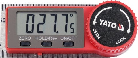 KĄTOMIERZ ELEKTRONICZNY CYFROWY YATO 200mm 360° KĄTOMIERZ ELEKTRONICZNY CYFROWY YATO 200mm 360°
