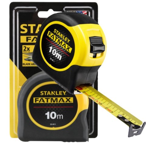 MIARA ZWIJANA MIARKA Z BLOKADĄ 10M STALOWA METRÓWKA FATMAX STANLEY MIARA ZWIJANA MIARKA Z BLOKADĄ 10M STALOWA METRÓWKA FATMAX STANLEY