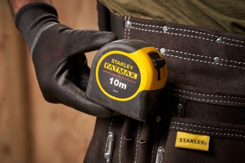 MIARA ZWIJANA MIARKA Z BLOKADĄ 10M STALOWA METRÓWKA FATMAX STANLEY MIARA ZWIJANA MIARKA Z BLOKADĄ 10M STALOWA METRÓWKA FATMAX STANLEY