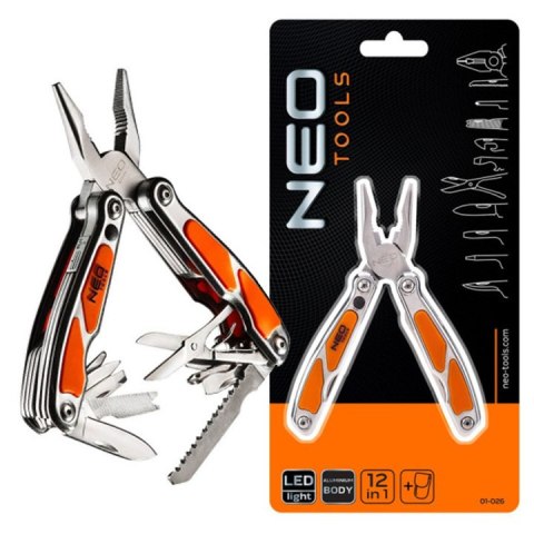 NARZĘDZIE WIELOFUNKCYJNE, Z LED, ZESTAW 12 SZT. 01-026 NEO TOOLS NARZĘDZIE WIELOFUNKCYJNE, Z LED, ZESTAW 12 SZT. 01-026 NEO TOOLS