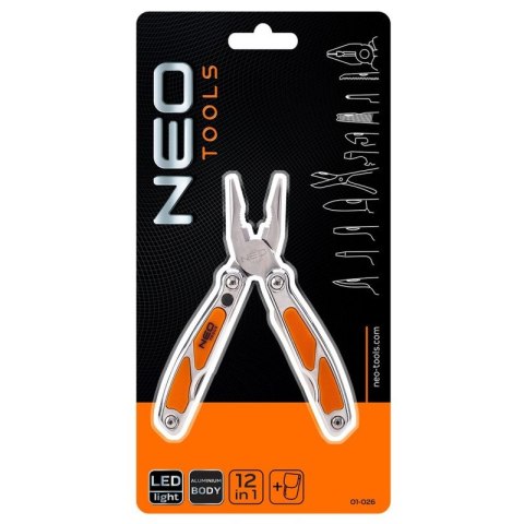 NARZĘDZIE WIELOFUNKCYJNE, Z LED, ZESTAW 12 SZT. 01-026 NEO TOOLS NARZĘDZIE WIELOFUNKCYJNE, Z LED, ZESTAW 12 SZT. 01-026 NEO TOOLS