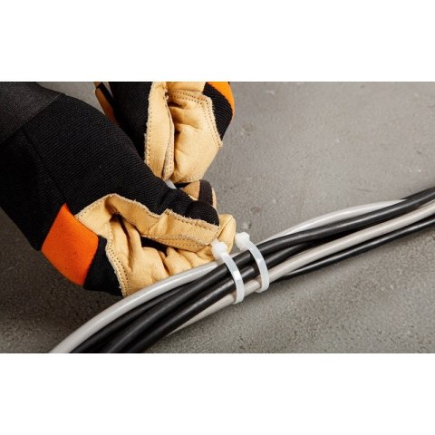OPASKI ZACISKOWE 4.8 X 370 MM, 75 SZT., BIAŁE 01-611 NEO TOOLS OPASKI ZACISKOWE 4.8 X 370 MM, 75 SZT., BIAŁE 01-611 NEO TOOLS