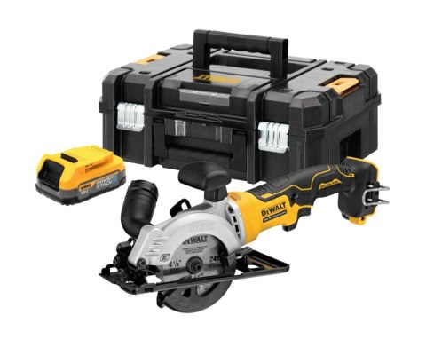 Pilarka tarczowa 115mm 18V 1x1,7Ah Powerstack DeWALT DCS571E1T-XJ Pilarka tarczowa 115mm 18V 1x1,7Ah Powerstack DeWALT DCS571E1T-XJ