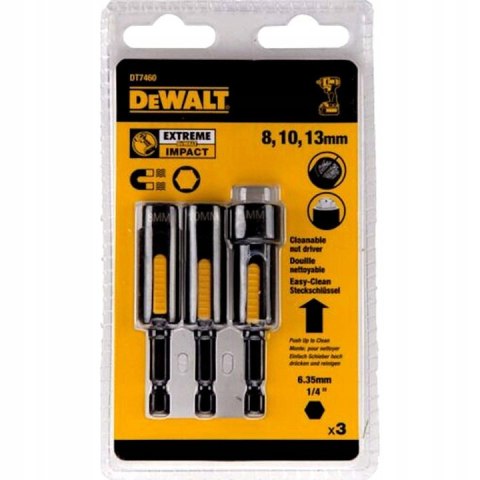 DEWALT DT7460 NASADKI UDAROWE MAGNETYCZNE SAMOCZYSZCZĄCE 8-13mm DEWALT DT7460 NASADKI UDAROWE MAGNETYCZNE SAMOCZYSZCZĄCE 8-13mm