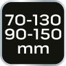 Ściągacz do sprężyn TELESKOPOWY 2 pary szczęk 70/130mm 90/150mm MOCNY Ściągacz do sprężyn TELESKOPOWY 2 pary szczęk 70/130mm 90/150mm MOCNY