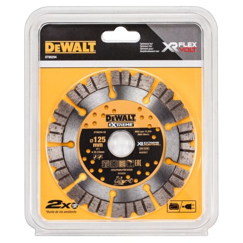 Tarcza diamentowa 125mm Extreme do betonu na sucho i mokro dewalt DT90294 Tarcza diamentowa 125mm Extreme do betonu na sucho i mokro dewalt DT90294
