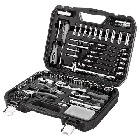ZESTAW NARZĘDZI KLUCZE NASADOWE płaskie Micha M4K GARAGE 90e 1/4" 1/2" NEO TOOLS 10-100