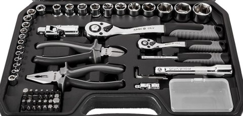 ZESTAW NARZĘDZI KLUCZE NASADOWE płaskie Micha M4K GARAGE 90e 1/4" 1/2" NEO TOOLS 10-100