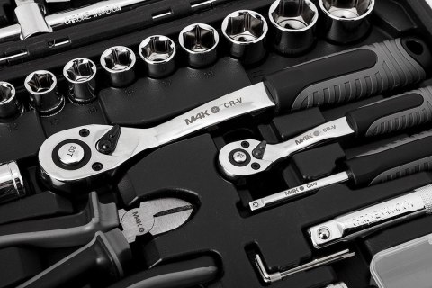 ZESTAW NARZĘDZI KLUCZE NASADOWE płaskie Micha M4K GARAGE 90e 1/4" 1/2" NEO TOOLS 10-100