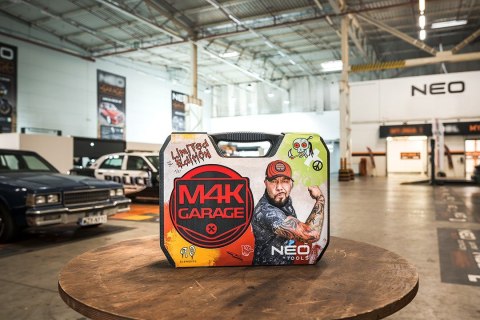 ZESTAW NARZĘDZI KLUCZE NASADOWE płaskie Micha M4K GARAGE 90e 1/4" 1/2" NEO TOOLS 10-100