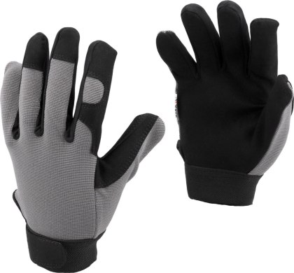 RĘKAWICE ROBOCZE Z SYNTETYCZNEJ SKÓRY AMARA OBSŁUGA SMARTFONA ROZMIAR 8 YATO YT-74651