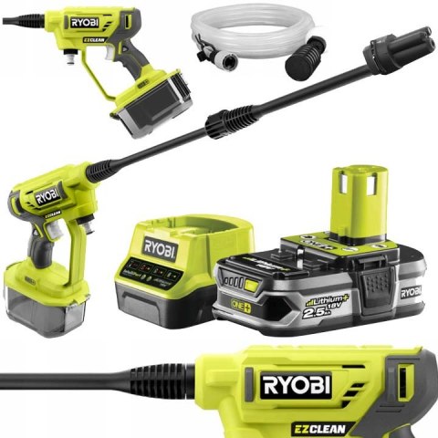 RY18PW22A-125 Myjka ciśnieniowa akumulatorowa EZClean 22 barów 18V Ryobi RY18PW22A-125 Myjka ciśnieniowa akumulatorowa EZClean 22 barów 18V Ryobi