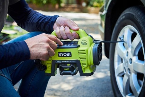 RYOBI POMPKA KOMPRESOR DO POMPOWANIA AKUMULATOROWY 18V R18I + WĘŻE, PRESTA RYOBI POMPKA KOMPRESOR DO POMPOWANIA AKUMULATOROWY 18V R18I + WĘŻE, PRESTA