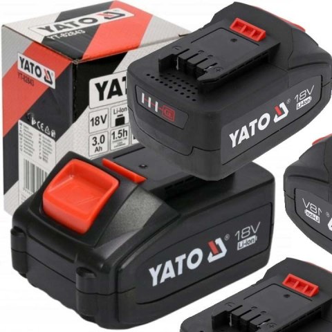 YATO AKUMULATOR BATERIA DO WSZYSTKICH NARZĘDZI YATO 18V 3,0Ah YATO AKUMULATOR BATERIA DO WSZYSTKICH NARZĘDZI YATO 18V 3,0Ah