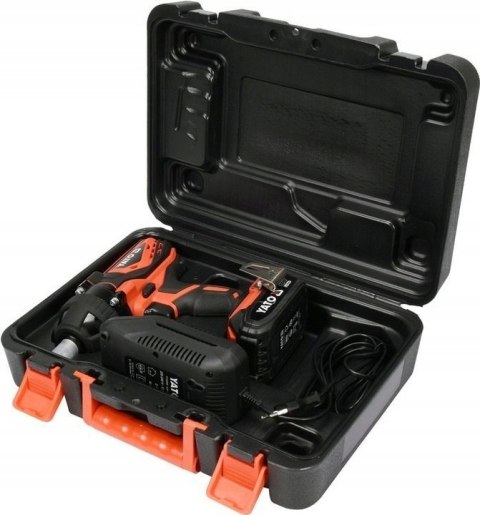 YATO KLUCZ UDAROWY AKUMULATOROWY 18V + 4 NASADKI 1/2" 300Nm 2,0AH ZESTAW YATO KLUCZ UDAROWY AKUMULATOROWY 18V + 4 NASADKI 1/2" 300Nm 2,0AH ZESTAW