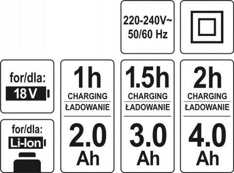 YATO KLUCZ UDAROWY AKUMULATOROWY 18V + 4 NASADKI 1/2" 300Nm 2,0AH ZESTAW YATO KLUCZ UDAROWY AKUMULATOROWY 18V + 4 NASADKI 1/2" 300Nm 2,0AH ZESTAW