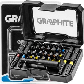 ZESTAW BITÓW 23 SZTUK PRZEDŁUŻKA MAGNETYCZNA GRAPHITE