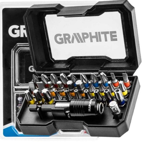 ZESTAW BITÓW 30 SZTU + PRZEDŁUŻKA MAGNETYCZNA GRAPHITE ZESTAW BITÓW 30 SZTU + PRZEDŁUŻKA MAGNETYCZNA GRAPHITE